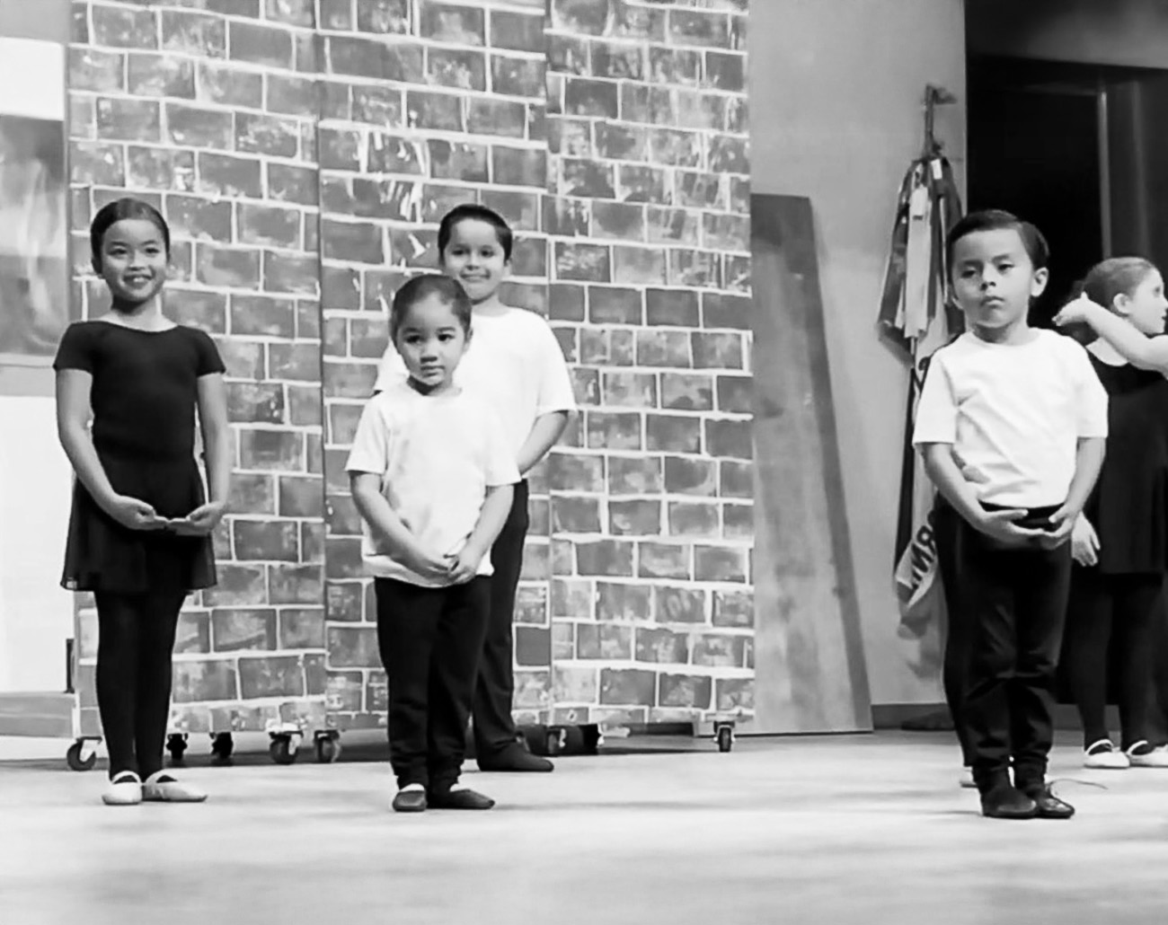 Children dancing on stage
